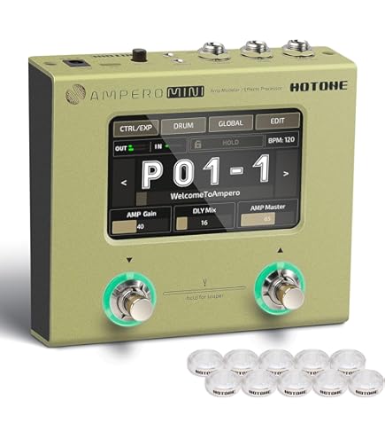 Amazon.com: HOTONE Ampero Mini MP50VN - Guitar Multi Effects